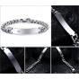 Modyle Promotion handmade stainless steel id bracelets bangle men jewelry high quality couple jewelry