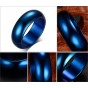 Modyle New Fashion Blue Rings 316L Stainless Steel Rings Engagement Wedding Bands For Men Women Jewelry