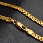 Modyle 2018 New Fashion 50cm Men Jewelry 5mm Wide Gold-Color Long Snake Chain Necklace For Men Women Jewelry