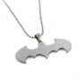 Free Shipping Fashion Jewelry Slippy Bat Batman Sign Pendant 316L Stainless Steel Necklaces chain Mens Necklaces
