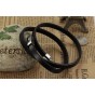 Modyle Brand Fashion New Three Layers Genuine Leather Bracelets Classical Full Steel Magnet Clasp Men Jewelry