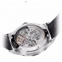 Agelocer Fashion Casual Watches Men's Skeleton Dial Automatic Watches Leather Band Mechanical Watches 5401