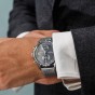 New AGELCOER Silver Bezel Back Leather Band Wrist Watch Mens Watches Brand Designers Quartz Watches 50m Waterproof