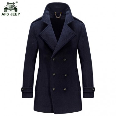 Free shipping Men's clothing new arrival medium-long woolen overcoat male slim wool blend coat jackets men woolen coats 198hfx