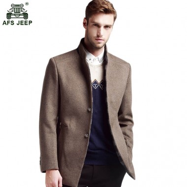 Free shipping Wool blending men coat 2017 casual Mens  Homme Overcoat Winter Coat woolen jacket man's trench coat 268hfx