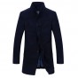 Free shipping 2017 New Arrival Brand Winter Overcoat  Wool Blends Long Jacket Men sobretudo masculino  Coat 155hfx