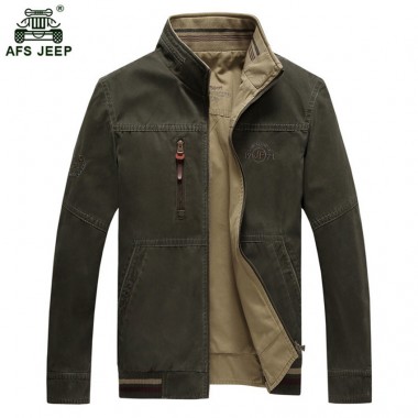 2017 Hot sale men outwear AFS JEEP army jacket men zipper stand collar brand US military jacket men chaqueta hombre 132zr