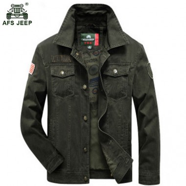 Afs jeep Hot sales 2018 new brand  jacket men wind parka fashion coat plus size 4XL men coat 105zr