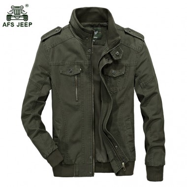 Afs Jeep Army Green Military Jacket Men Plus Size M-6XL Mens Jacket Large Size Casual Spring Jackets Coats Men Slim Fit h110