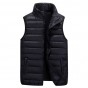 Men's Down Vests Winter Jackets Waistcoat Men Fashion Sleeveless Solid Zipper Coat Overcoat Warm Down Vests Size S-3XL xia75wy
