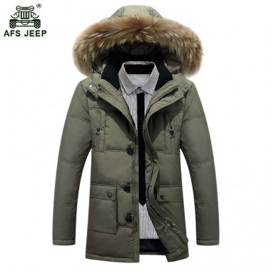 2018 New Fashion Men Autumn Winter Outwear Warm Down Coat Casual Male Casual Winter White Duck Down Jackets Free Shipping 210wy