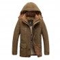 Brand parka winter jacket men warm thick fleece brand military jacket cotton-padded jacket men parka coat plus size M-4XL 170wy