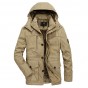 Brand parka men Winter jacket men warm thick fleece branded military jacket cotton-padded jacket men's parka coat M-4XL 205wy