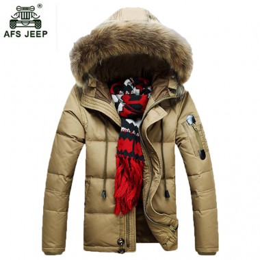 Free shipping 2018 AFS JEEP  winter Cotton-padded jacket men M-3XL hooded Long winter warm fashion M-XXXL parka male Parkas
