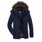 New Men Winter Jackets and Coats High Quality Thick Fleece Cotton-padded Hooded Fashion Casual Military Coat Plus Size 6XL 130wy