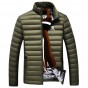 Brand men's 2018 winter new men's light down jacket stand collar white duck down jacket solid color thin men down jackets 108wy
