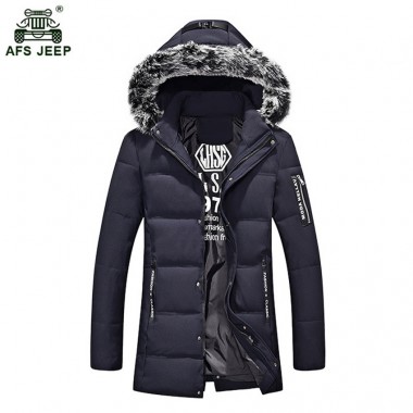 High Quality Parka Men Winter Long Jacket Men Thick Cotton-Padded Jacket Men's Parka Coat Male Fashion Casual Coats 160wy