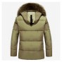 Brand 2018 winter high quality thick warm coat men's leisure white duck down jacket fur hooded -40 degrees cold down coat 268wy