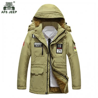 Hot sale winter men's cotton jacket thick warm jacket plus velvet long section casual hood men's coat warm windbreaker 153wy
