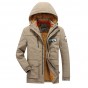 High Quality Brand Thickening Winter Coat Cotton-Padded Jacket Men 2018 Fashion Warm Fleece Parkas Plus Size M-4XL 130wy