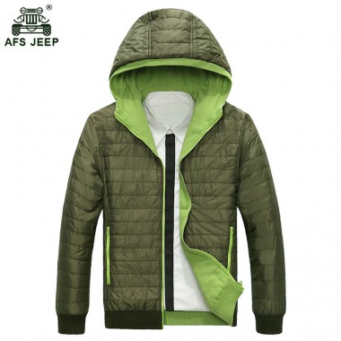 Brand 2018 New Cotton-Padded Clothing Casual Men's Jackets High Quality Fashion Winter Thin Outwear Jacket Parka Male 188wy