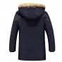 Winter men cotton-padded jacket male wadded hooded teenage outwear patchwork fur collar jacket thickening plus size parkas 293wy