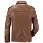 2018 Afs jeep New Spring Autumn Men Soft PU Leather Jacket Men Business Casual Coats Male hot sale size 3XL 150zr