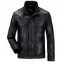 2018 Men's PU Leather Jacket Winter Motorcycle Leather Coats Men Clothing Stand Collar Male Jacket Slim Fit Fashion 145zr