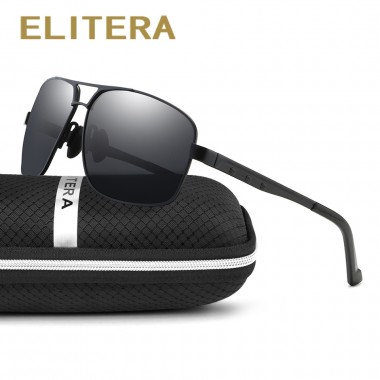 ELITERA Brand Designer Fashion Sunglasses Men Polarized Sun Glasses Mens Sunglasses Brand Designer Oculos De Sol E200