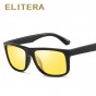 ELITERA Polarized Sunglasses Men Women Brand Designer Square Male Sun Glasses For Driving Vintage Eyewear Shades With Case