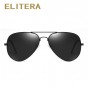 ELITERA Brand Sunglasses Retro Classic Designer Men Sunglasses Alloy Polarized Sun Glasses Driving UV400 Oculos