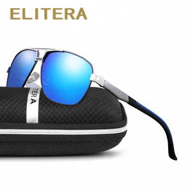 ELITERA 2018 Aluminum Polarized Sunglasses Men Classic Brand Designer driving Fishing Eyewear sunglass UV400