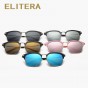 ELITERA New Square Sunglass Retro Classic Designer Men Sunglasses Alloy Polarized Sun Glasses Driving UV400 Oculos