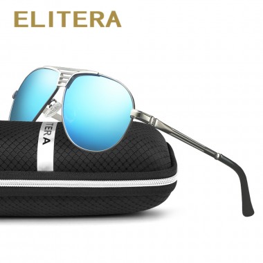 ELITERA Fashion Retro Pilot Sunglasses for Men Brand Designer Men Sunglasses Driving Outdoor Sport Sun Glasses Eyewear Male