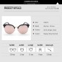 ELITERA Fashion Mirror Metal Frame Luxury Sunglasses Women Men Brand Design Vintage Sun Glasses Male Classic Eyewear Shades