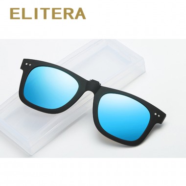 ELITERA Men Women Retro Polarized Sunglasses Clip On Myopia Glasses Goggles Sun Glasses UV400 Anti-Reflective Lens