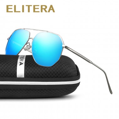 ELITERA Fashion Sunglasses Men Polarized Sunglasses Men Driving Mirrors Coating Alloy Frame Eyewear Male Sun Glasses UV400