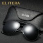 ELITERA High Quality Brand Designer Pilot Sunglasses Men Retro Vintage Driving Sun Glasses For Men Male Sunglass Shades UV400