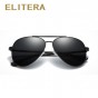 ELITERA High Quality Brand Designer Pilot Sunglasses Men Retro Vintage Driving Sun Glasses For Men Male Sunglass Shades UV400