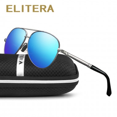 ELITERA Polarized Men's Sunglasses Unisex Style Metal HD Lens Sun Glasses Top Quality Original Oculos De Sol Masculino
