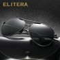 ELITERA HD Sunglasses Mens Brand Design Sun glasses Vintage Frame Polarized Sunglasses Male Driving Goggles Top Quality