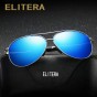 ELITERA Brand New Sunglasses for Men Designer Polarized Driving Sunglasses Spring legs Sun Glasses Male Eyewear