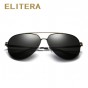 ELITERA Polarized Sunglasses Men Women Brand Designer Retro Vintage Driving Sun Glasses Men Male Sunglass Mirror