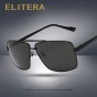 ELITERA Brand Designer Fashion Unisex Sun Glasses Polarized Mirror Sunglasses Square Male Eyewear For Men/Women