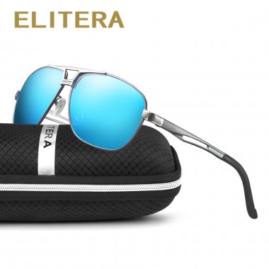ELITERA  Brand Unisex Retro Vintage Sunglasses Polarized Lens Vintage Eyewear Accessories Driving Sun Glasses For Men/Women