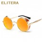 ELITERA Retro Round Designer Sunglasses Women Vintage Sun Glasses Women Coating Sunglass Oculos De Sol Gafas lunette de soleil