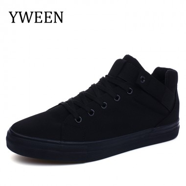 High Quality Men Canvas Shoes 2018 Fashion High top Men's Casual Shoes Breathable Canvas Man Lace up Brand Sneakers