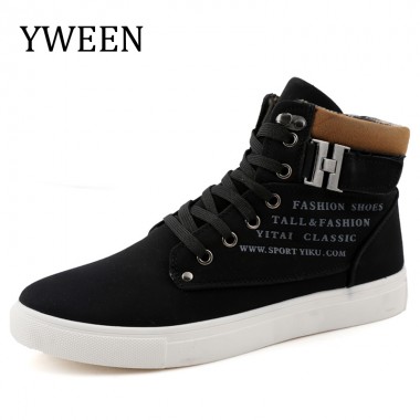 YWEEN Brand Men's Casual Shoes Man Spring Autumn Lace-up Shoes Men Ankle Boots