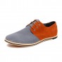 YWEEN Casual Shoes For Men Big Size EUR 50 Lace-Up Style Mixed Colors Fashion Oxford Dress Flat Shoes