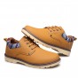 YWEEN New Men's Casual Shoes Men work safety leather shoes British waterproof lace up Shoes For Man